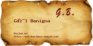 Gál Benigna névjegykártya